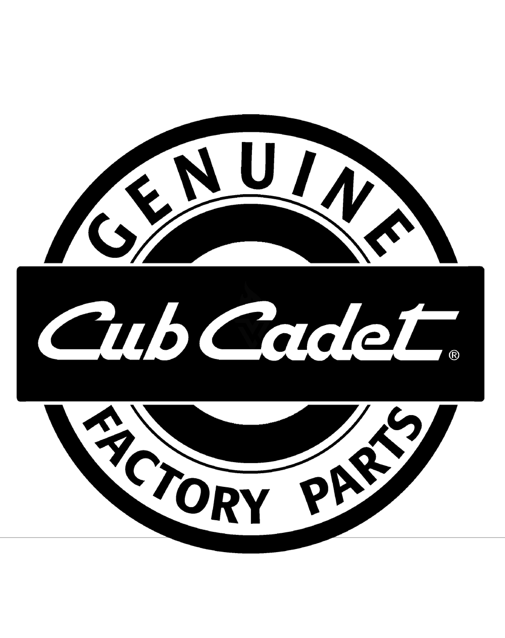 .Quick Reference Diagram and Parts List for M72-GN33 53BB5FJZ750-33HP-OHV Cub Cadet Lawn Tractor